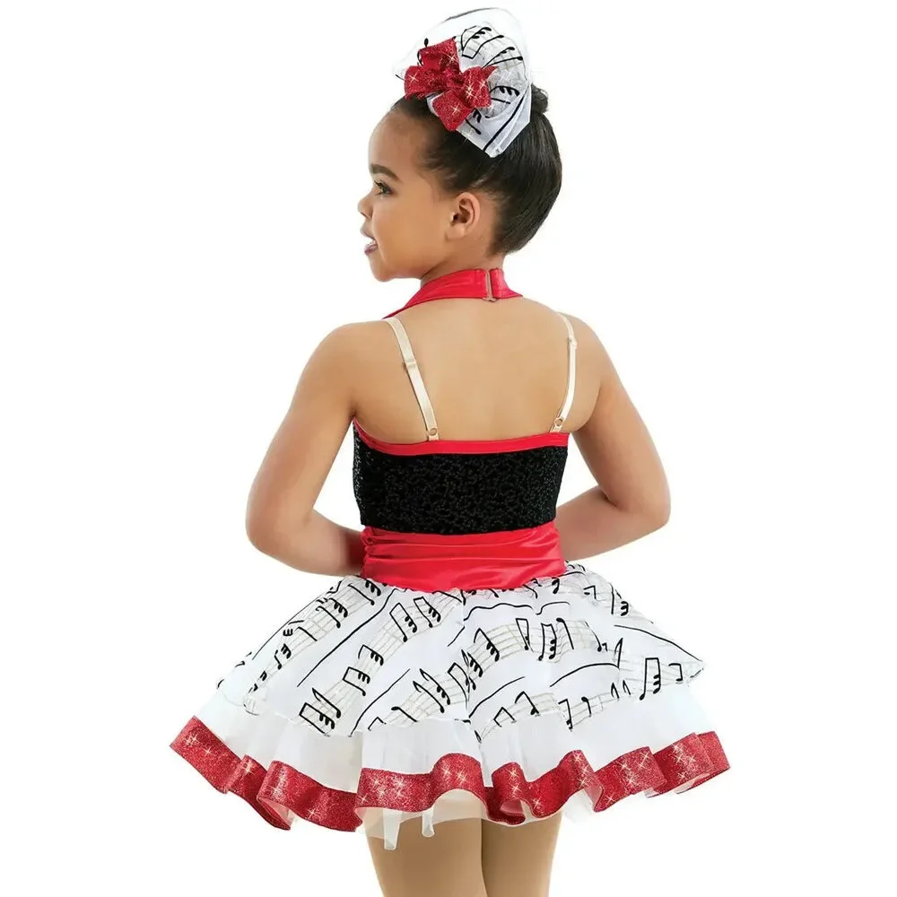Pre-Owned Dance Costume Large Child Red Weissman 10816 Tap Jazz Musical Theater